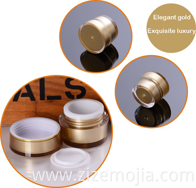 Luxury skin care cosmetic eye cream double wall jar